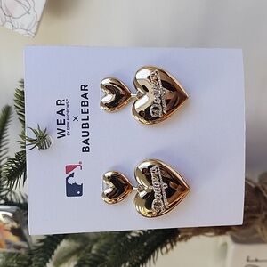 Los Angeles Dodgers Heart Earrings By BaubleBar